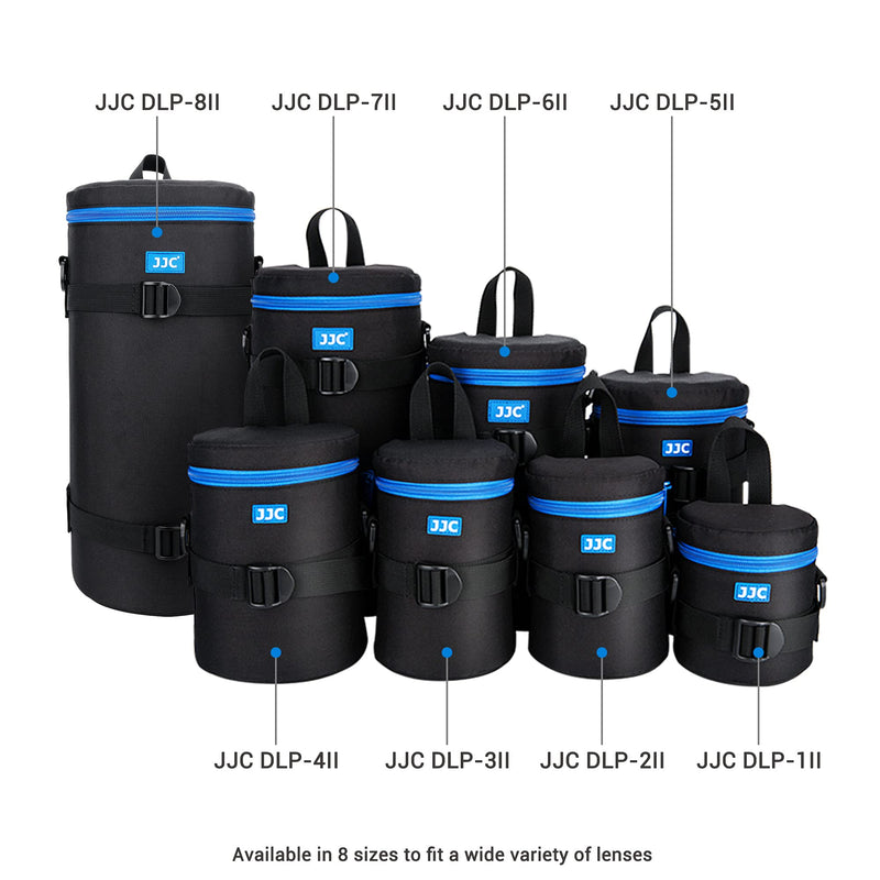 JJC Camera Lens Case Pouch, Padded Bag Fits Lens up to 5.5 x 14.6 (D x L) | for Telephoto Lens Sony FE 200-600mm f5.6-6.3/Nikon Z 600mm f6.3/Nikon Z 180-600mm f5.6-6.3 Lens & More, with Shoulder Strap XXXXXL