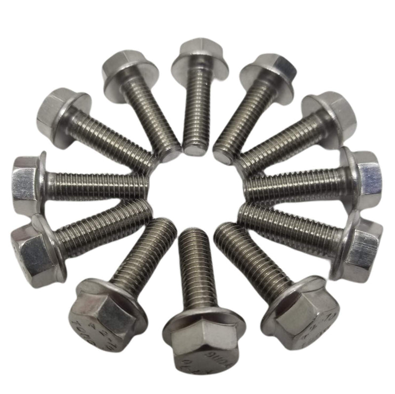 Stainless Steel LS Header Exhaust Manifold Bolt Kit. Compatible with All GM Chevy LS Series Engines LSX LS1 LS3 LS2 LQ4 LS6 LQ9 5.3L 6.0L 6.2L Hardened SS 304 (18-8) Bolts