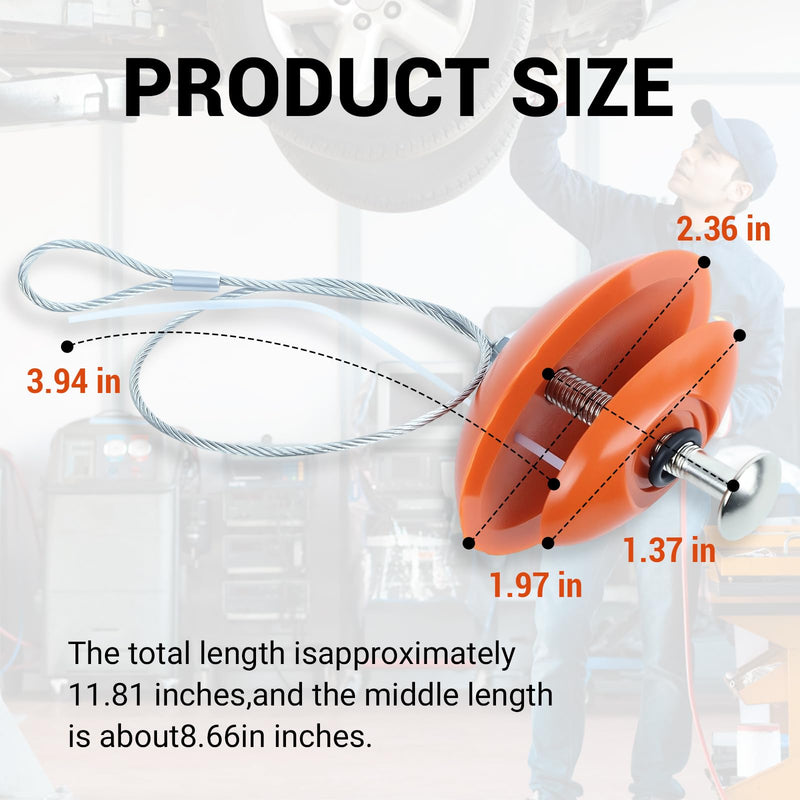 3 Pcs Sidewall Tire Repair Kit, Tire Puncture Repair Kit Portable Side Wall Slug Emergency Repairs Tool Compatible with ATV UTV SXS Lawnmower Tractor RZR Talon KRX Orange 3