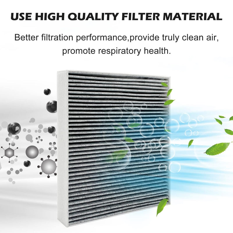 for Cabin Air Filter JM133 Fits for 2021-2025 Elantra, 2022-2024 Ioniq 5, 2021-2025 Santa Fe, 2020-2025 Sonata, 2022-2025 Tucson, 2021-2025 K5, Fits 97133 - L1000, 97133-N9100, PC99594P