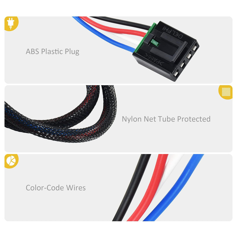 Oyviny Brake Control Wiring Adapter 3050-P for Nissan Titan 2004-2024/Armada/Frontier 2005-2024/NV 2012-2021/Pathfinder 2005-2020/ Xterra 2005-2015 Plug-in Brake Controller Adapter