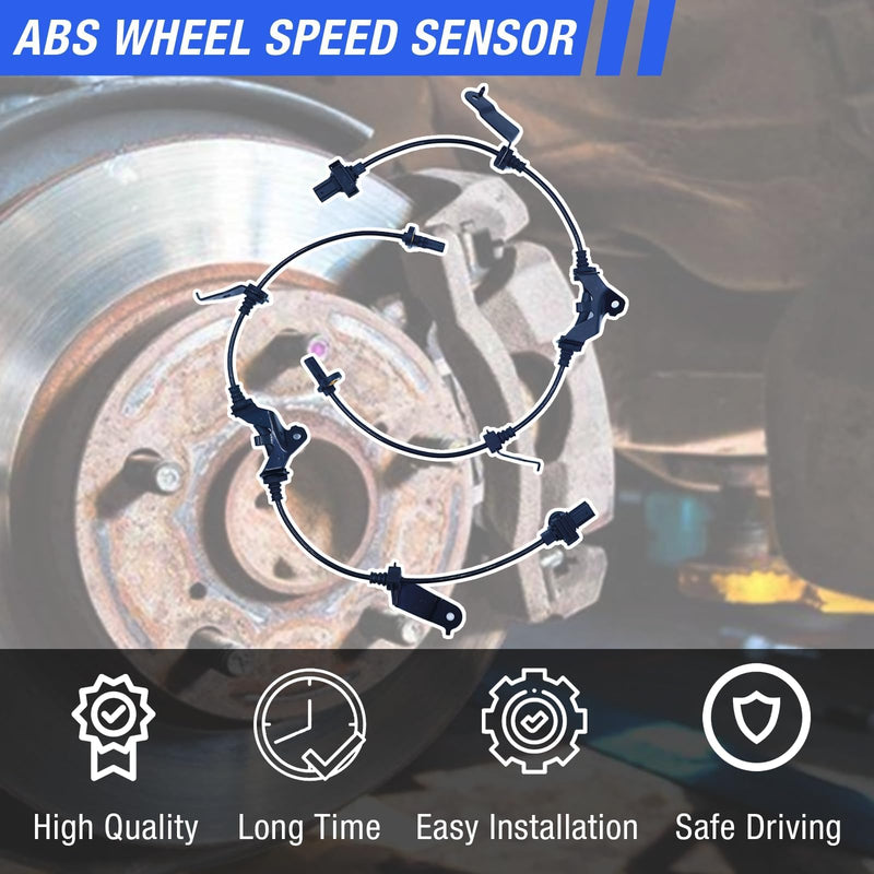 ABS Wheel Speed Sensor Front Left Right Compatible with 2008-2012 Honda Accord 2009-2014 Acura TSX Driver Passenger Side ABS Sensors # 57450-TA0-A01 57455-TA0-A01 2Pcs