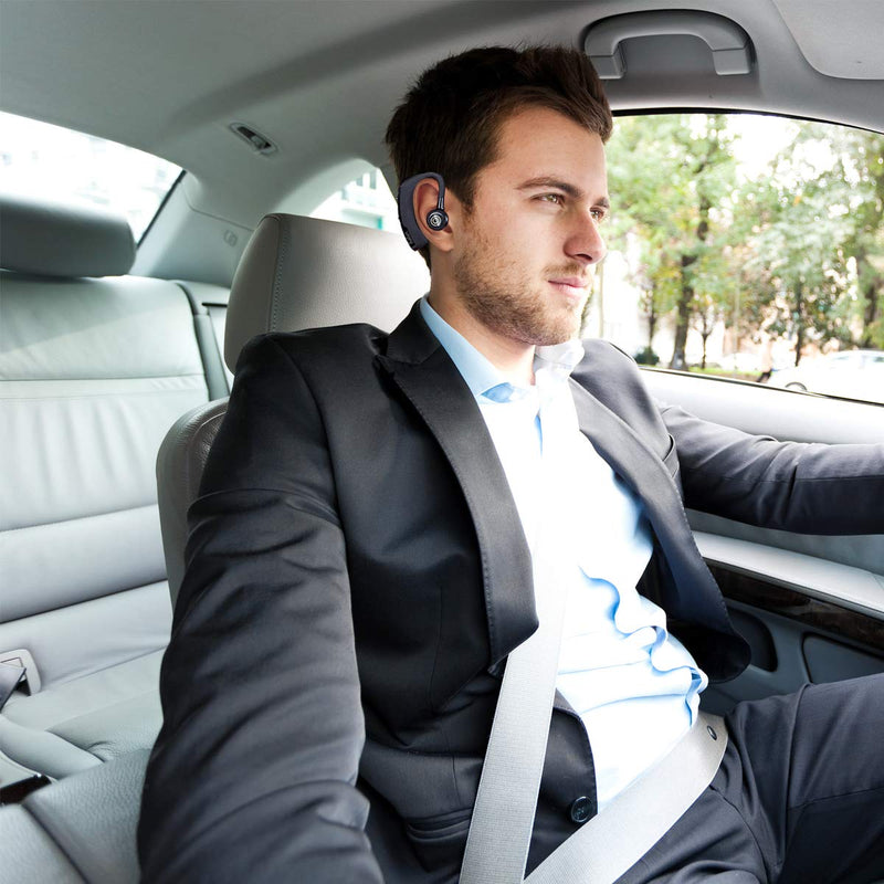 Ambar Wireless Bluetooth Earpiece with Built-in Mic – Ideal for Hands-Free Calling, Compatible with iPhone & Android – Perfect for Driving, Office, and Business Use
