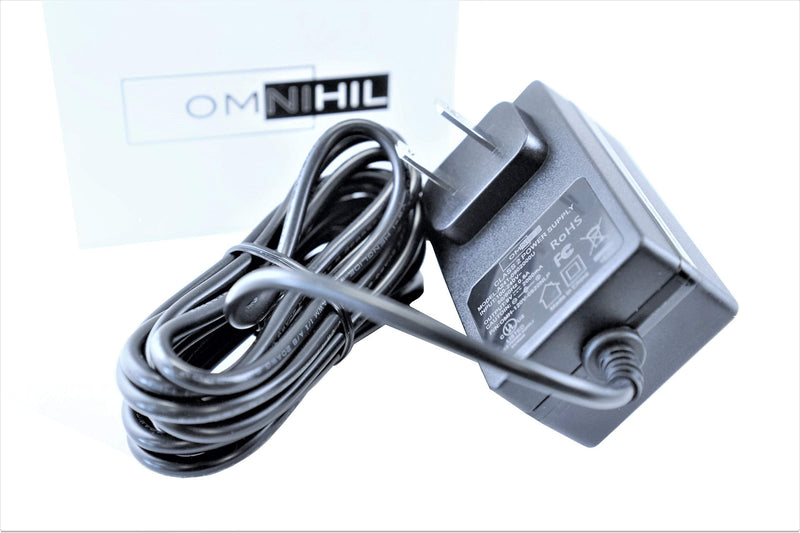 [UL Listed] OMNIHIL 8 Feet Long AC/DC Adapter Compatible with Wavlink USB 3.0 Universal Docking Station - WL-UG39DK1