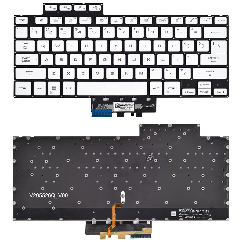 Replacement Backlit Keyboard for Asus ROG G14 GA402 GA402R GA402RJ GA402RK GA402RU GA402X GA402XV Series Gaming Laptop US Layout