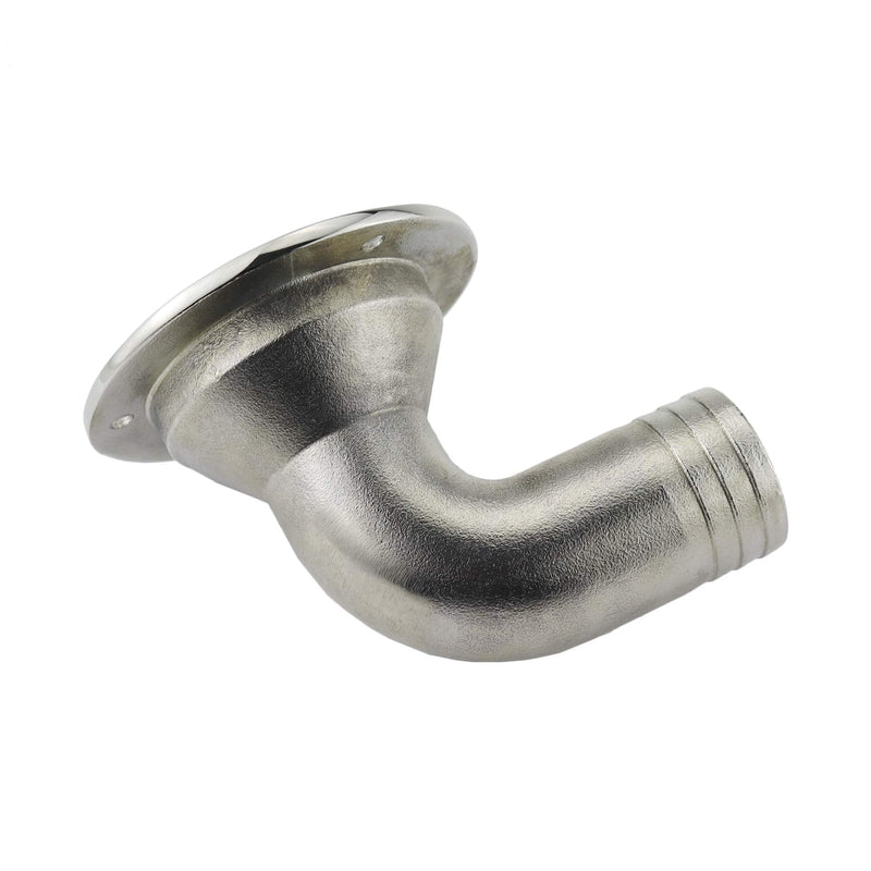 NRC&XRC Stainless Steel 316 Marine Deck Drain 1 1/2 Inch (38MM) or 1-1/4in(32MM) 90 Degree Floor Drain Scuppers With Screws
