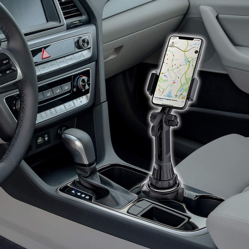 WixGear Tablet Holder for Car – Adjustable Cup Holder Mount for iPad, Tablets 7"–10.2", and All Phones, Height Adjustable and Universal Fit
