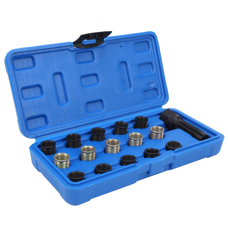 Spark Plug Rethread, Spark Plug Thread Repair Kit, M14x1.25 Spark Plug Thread Repair Tool Screw Tap Portable Carbon Steel Rethread Kit for, Tools