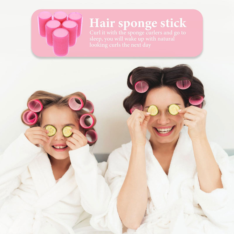 Uonlytech Foam Hair Rollers 12pcs Hair Sponge Curlers Hair Rollers Set Self Grip Cling for Women and Girls Hair Styling Tools Picture 1