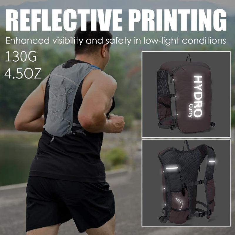 Lightweight Running Vest for Women and Men Hydration Backpack Pack with 1.5L Water Bladder Bag for Hiking Trail Running Gear Cycling Marathon Pink
