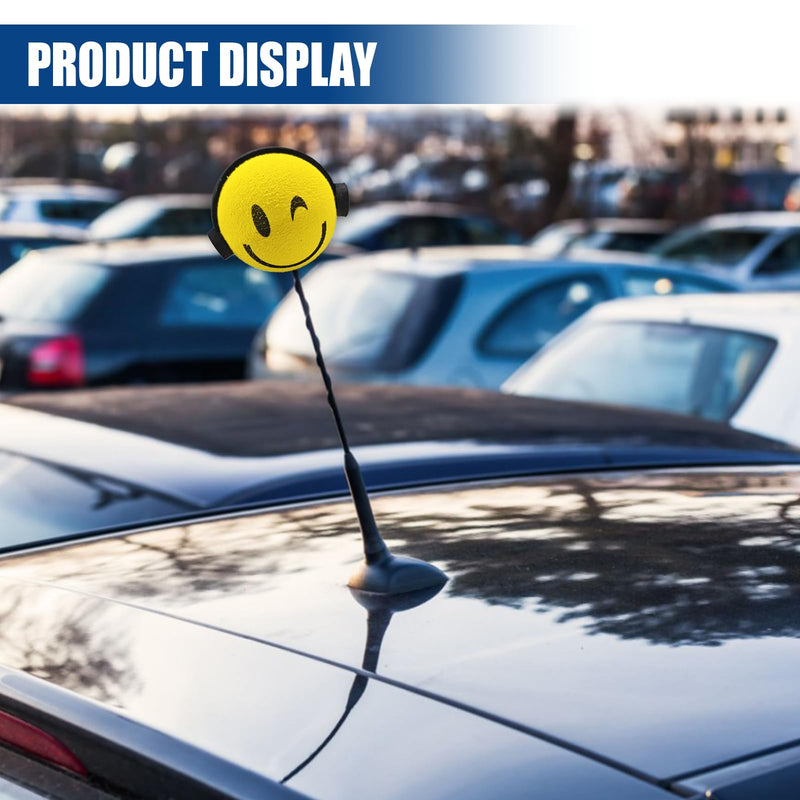 Earphone Boy Car Antenna Topper, Cute EVA Vehicle Antenna Foam Ball Decoration, Easy to Find Car in The Parking Area, Universal Funny Doll Auto Exterior Accessories for Truck SUV (Earphone) Earphone