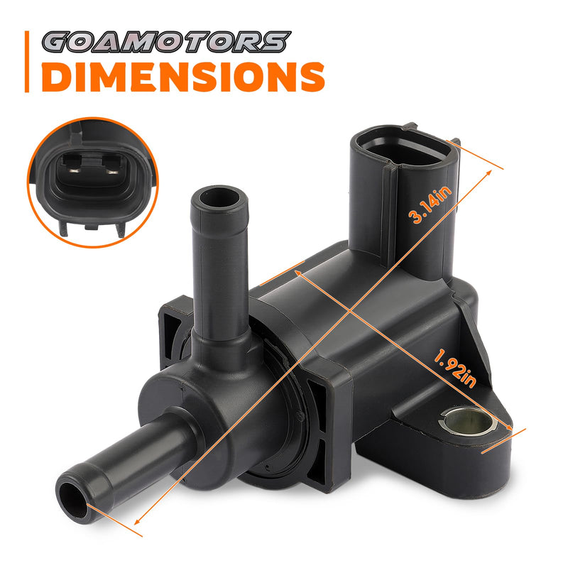Vapor Canister Purge Solenoid Valve Fit for Toyota 4Runner 2003-2010 FJ Cruiser 2007-2009 Tundra 2005-2010 Tacoma 2005-2016 Replace 90910-12262