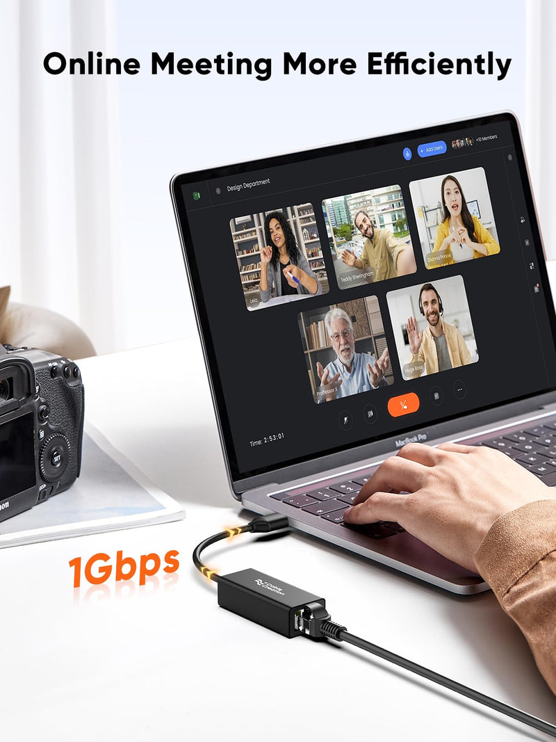 CableCreation USB to Ethernet Adapter, Driver Free USB 3.0 to 10/100/1000 Gigabit Ethernet LAN Network Adapter Compatible with Nintendo Switch, Laptop, PC, MacBook, Windows, macOS, Linux, Aluminum 1 Gbps-Aluminum Shell 1Pack