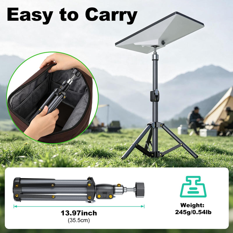 for Starlink Mini Tripod Stand Mount with Adapter Kit Accessories | Adjustable Height Tripod Mounting Adapter Compatible with Starlink Mini,Portable Sturdy Stand for Outdoor Camping, Travel, Rv