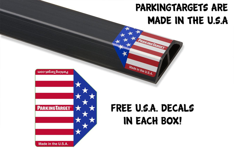 ParkingTarget 16” 1 pcs U.S.A. Garage Heavy Duty Parking Aid Car Stop Indicator Protects Car & Walls Stopper Easy Install Peel and Stick Gadget ipi-100 1 Pack, Part - 16"L x 1.25”H