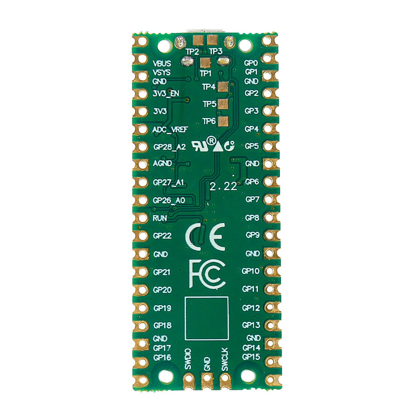RP2040 Pico Development Board Micro USB 2MB Flash Dual-Core Cortex M0+ Processor for Raspberry Pi Supports C/C++/Python SPI/I2C/UART Interfaces
