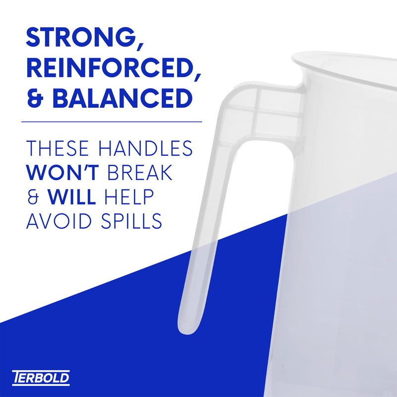 1 Gallon Measuring Pitcher 3-Pack | 3.785 Liter Shatterproof Plastic Large Graduated Mixing Pitchers, 1 Gallon (128 Fl Oz) 1 Gallon (Pack of 3)