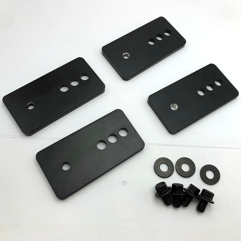 Aerospace-Grade Aluminum Seat Relocation Brackets Kit for 1967-2002 Camaro/Firebird | 1.5/2/2.5" 3-Position Adjustable | 50% Lighter Than Steel | Anti-Corrosion & Rustproof (Set of 4)