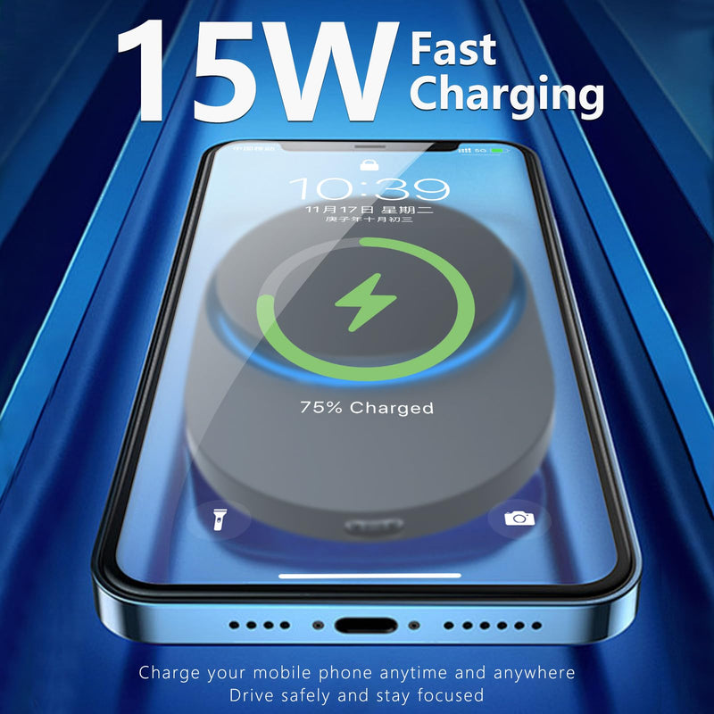 CLEC for Toyota RAV4 2019-2025 Magnetic Wireless Charger Car Phone Holder Mount Custom Fit for Toyota RAV4 2019-2025 15W Fast Charging Car Phone Holder Wireless Charger