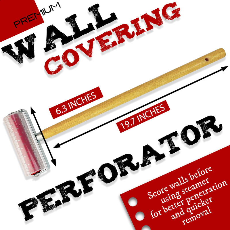 Wallpaper Removal Scoring Perforator Tools with Extra Cover, Wall Paper Remover Scorer Hand Tool, Perforax Wallpaper Scraper Cutter Stripper Tools for Wall Paper Steamer Peel and Stick