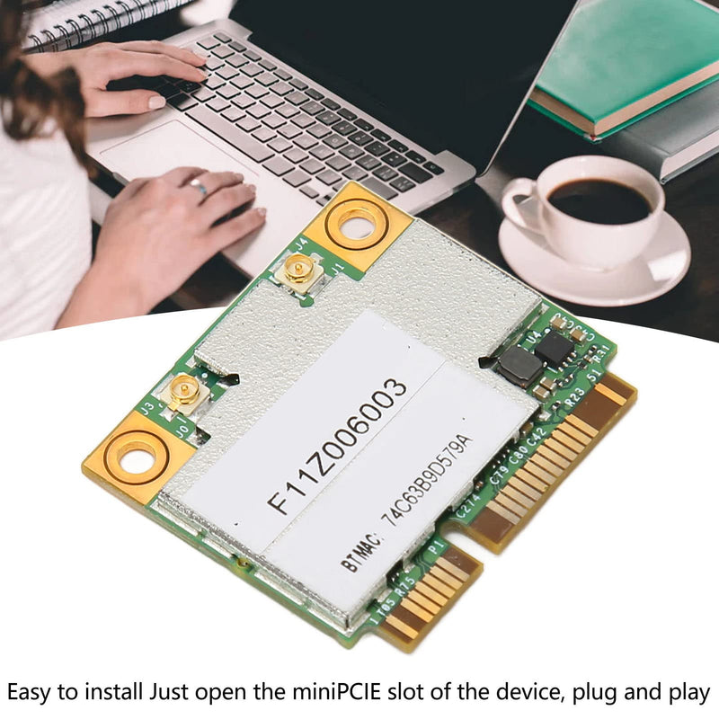 EBTOOLS MiniPCIE Network, AW CE123H BCM94352HMB miniPCIE Network Adapter, 1200Mbps 2.4G 5G Band, with Bluetooth 4.0, for 8, 10, 11, for OS X