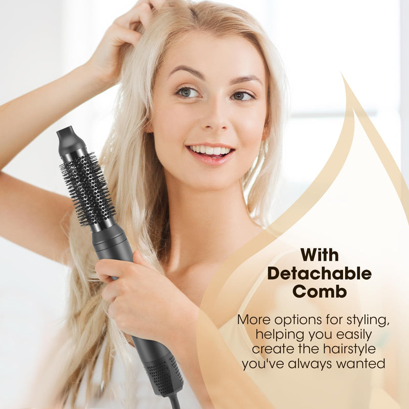 5 in 1 Hair Styler, Air Stylers for Women, Magic Hot Air Styler Dryer Brush for Hair Styling, [110,000 RPM] High-Speed Ionic Hairdryer for Volumizing, Curling, Straightening, 3 Speeds & Temp