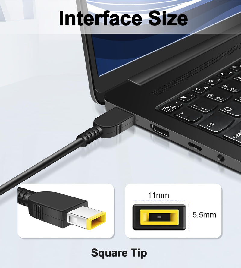 135W Charger Compatible with Lenovo ThinkPad Universal Thunderbolt 3 4 Dock Gen 1 2, Ultra/Pro Docking Station Power Cord, ideapad Gaming 3-15 L340/Yoga 9i Laptop Adapter ADL135NDC3A