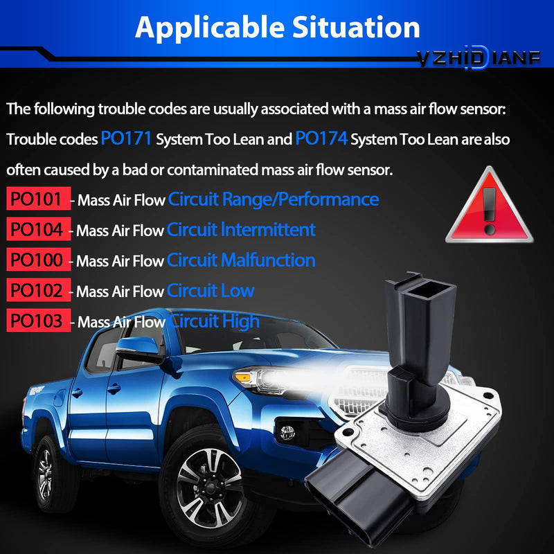 Mass Airflow Sensor 3L3Z12B579AB MAF Sensor Fits for for:-Ford Excursion F250 F350 Super Duty V8 6.0L, 3L3U12B579AA, 3L3Z12B579AB, AFLS130, 3L3Z12B579ARM, AF10129, AF1012911B1 mass airflow sensor