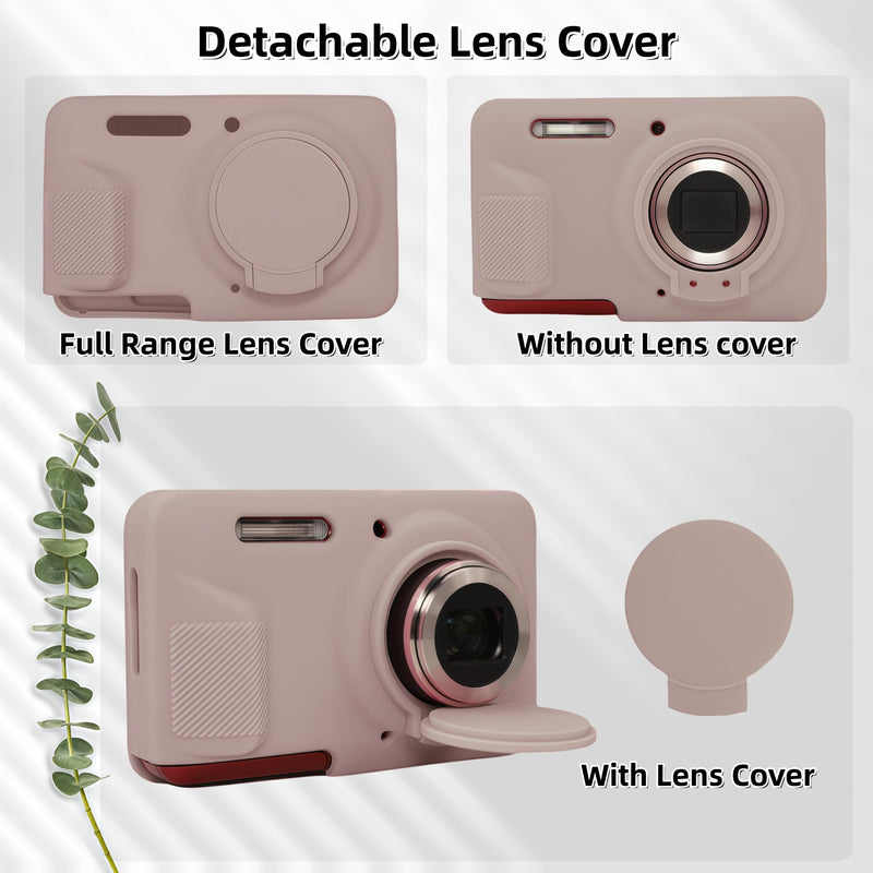 Case for Kodak PIXPRO FZ55,FZ55 accessories | Soft Silicone Protective Case Removable Lens Cover,Comes with 2 Screen Protectors and 1 Wrist Strap. (Tiffany Pink) Tiffany Pink