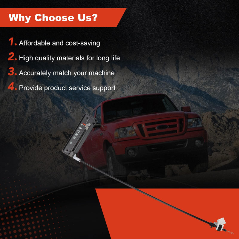 Gear Shift Indicator Cable Compatible with Ford Ranger 2004-2011 Replace 6L5Z-7A110-AA Shift Indicator Assembly
