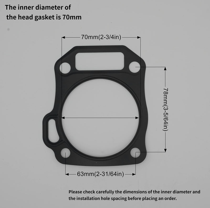 Strongthium 212cc 224cc Hemi Gasket Set Kit for Predator Tillotson Lifan Ducar Locin 210 212 213 224 Mini Bike Go Kart Engine Upgrade Rebuild