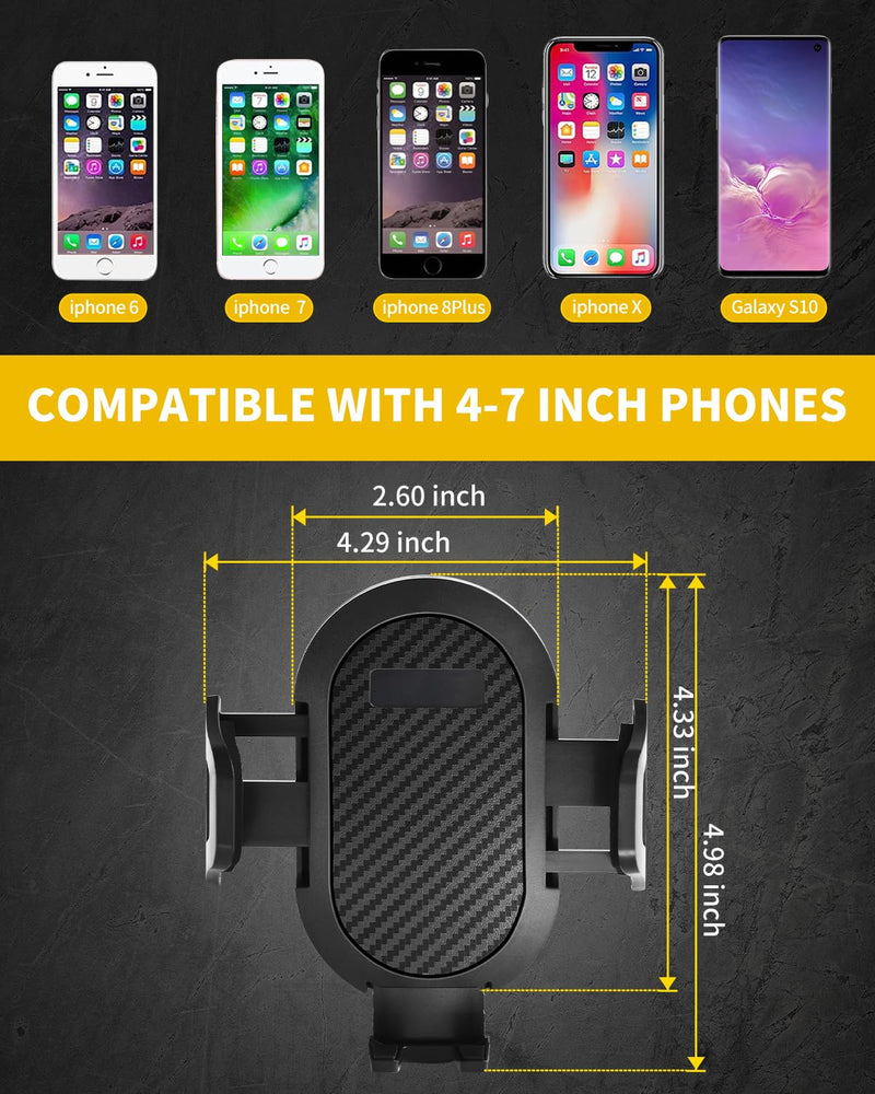 2011 2012 2013 2014 2015 2016 2017 Jeep Wrangler JK JKU Phone Mount, Multi-Mount Phone Holder Dash Tray Storage Box System Kit with Extension Arm Metal Rod