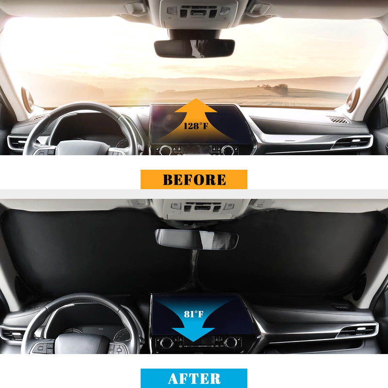 Car Windshield Sun Shade for Honda 2006-2011 Civic Accessories (OEM Design) Reflective Foldable Heat Insulation Sunshade for Ultimate Protection