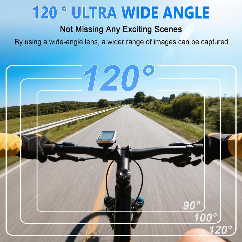 1080P Mini Body Camera with Audio and Display, Thumb Size Body Worn Camera, Wearable POV Video Recorder with 360° Rotating Clip & Magnetic Clip for Vlogging, Travel, Cycling, Pet Walking, No SD Card Black