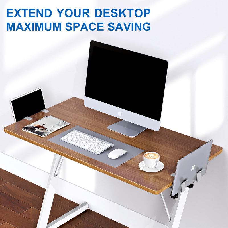 Vertical Laptop Stand, Adjustable Laptop Holder for Desk Side, fits All MacBook/Surface/Samsung/HP/Dell/Chrome Book (Silvery) Silver