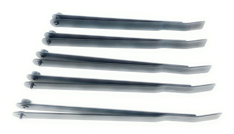 Metal Magery 5 Piece 6" Hole Finder Tools Sheet Metal Strap Duplicator Kit Includes #40, #30, #21, #10, & 1/4"