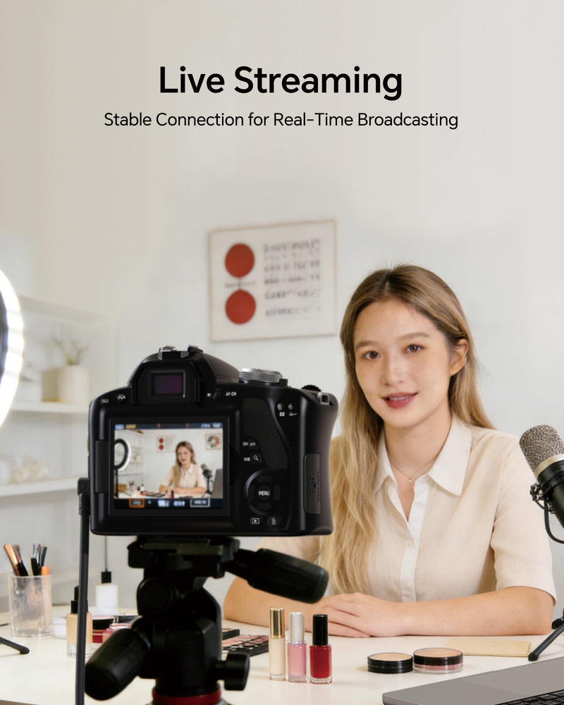 16ft-USB C Camera Transfer Cable, USB 3.2 Gen2 10Gbps Data Transfer & Live View Cord,Thickened Copper Core,Ideal for Pro Photographers, Photo Enthusiasts & Vloggers Black 16ft