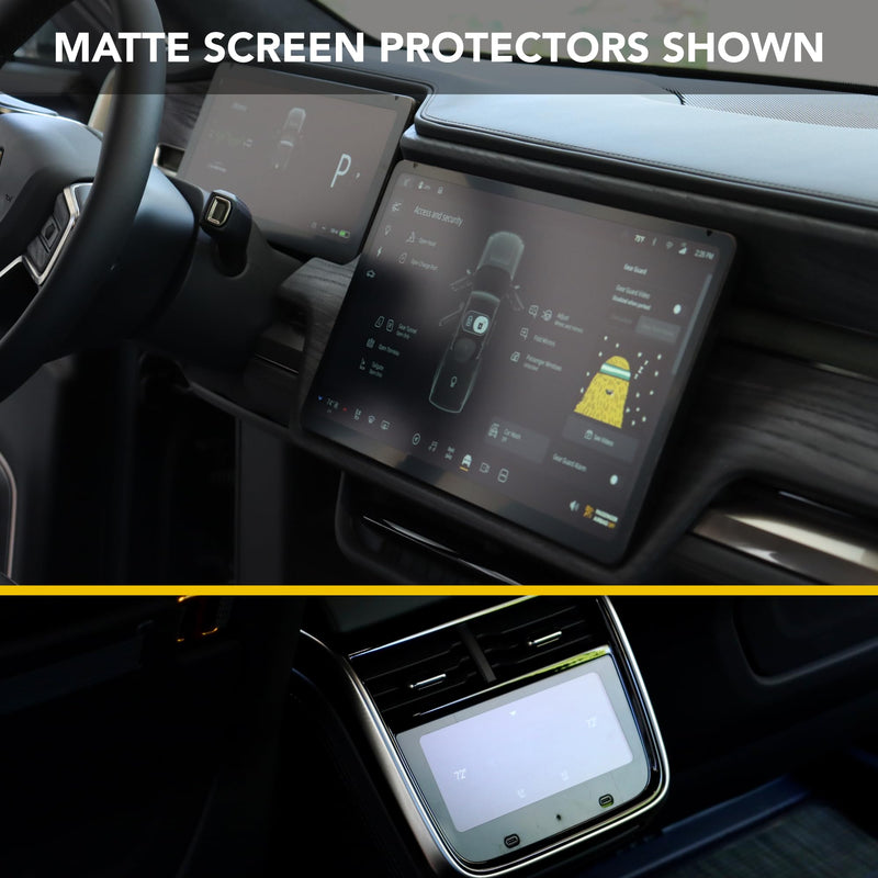  [AUSTRALIA] - Screen Protectors for Rivian R1T & Rivian R1S (All 3) 9H Tough Navigation Display Protection for the GPS & Infotainment Touch System 2021-2025 Rivian Accessories (Matte) Matte