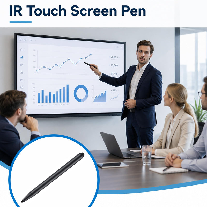 2 PCS Touch Screen Stylus, 2 in 1 Digital Pen, High Sensitivity Smart Board Pens for Infrared Touch Screen Only