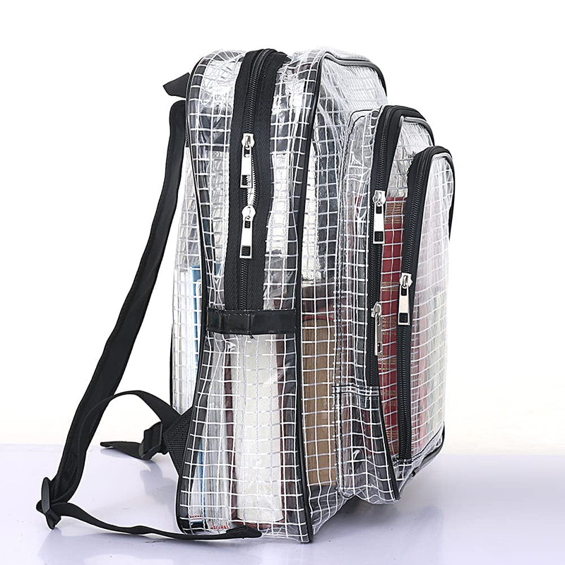 15.7 inch ESD anti-static clear pvc backpack,cleanroom engineer tool bag computer bag engineer put computer tool working in semiconductor cleanroooms 0ne pieces Black