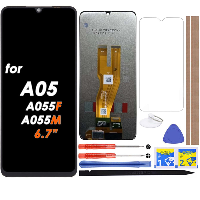 LCD Screen Replacement Touch Digitizer Display Assembly for Samsung Galaxy A05 A055 A055F A055M SM-A055F SM-A055M 6.7"