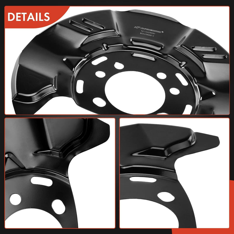 A-Premium Front Driver or Passenger Brake Dust Shield Compatible with Subaru Models - Crosstrek 2016-2017, Forester 2008-2018, Impreza 2008-2016, WRX 2013, XV Crosstrek 2013-2015