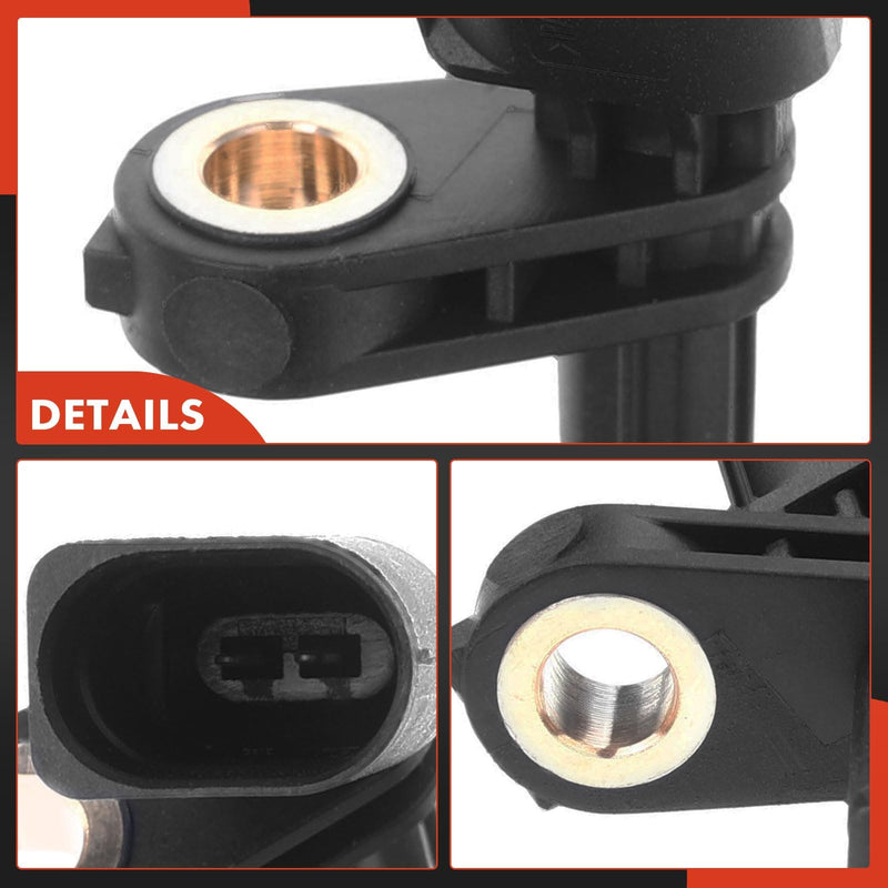 A-Premium Set of 4 Front Rear Left and Right ABS Wheel Speed Sensor Compatible with Volkswagen, Audi, Seat Models - Jetta, Jetta City, Passat CC, Golf, Beetle, A3 Quattro, CC, Eos, GTI, TT, R32