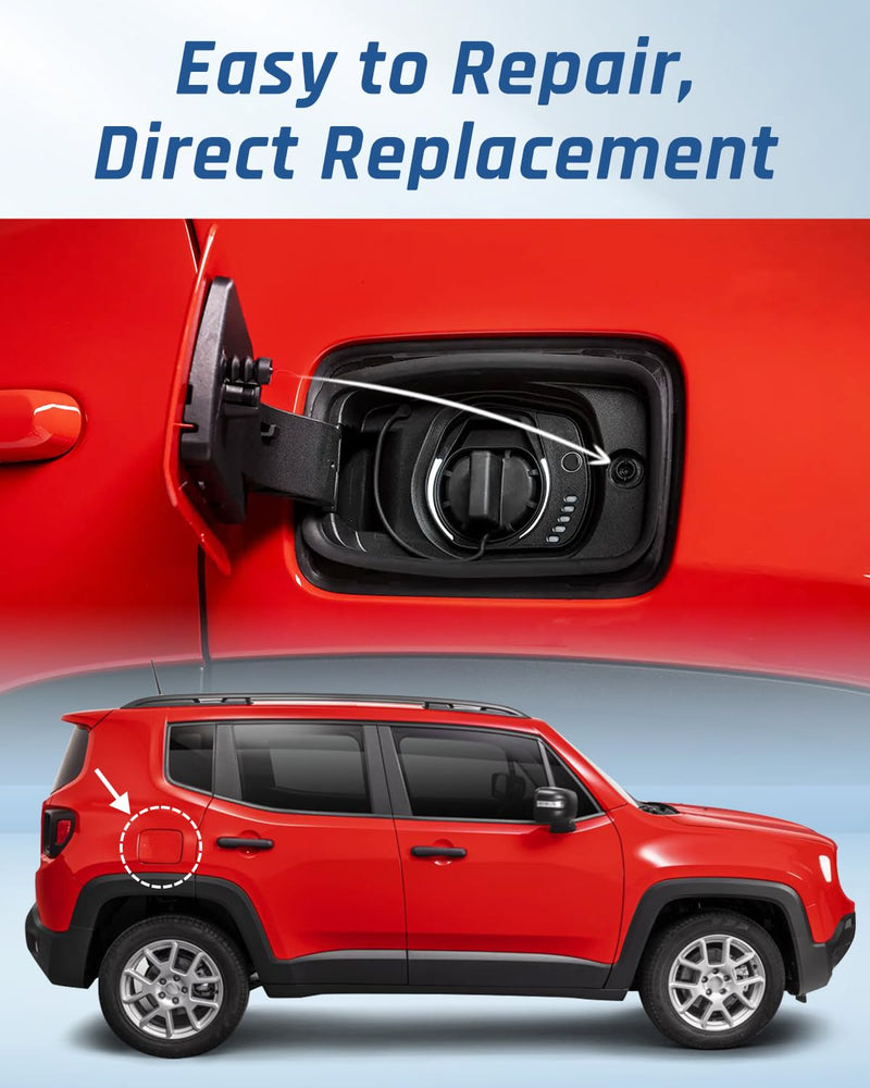 Fuel Tank Cover Door Lid Lock Buckle Actuator Motor Snap Spring Pin Latch Fit for Jeep Renegade 2016-2022 Fit for Jeep Compass 2017-2022 Fit for Jeep Grand Commander 2018-2022 2 Pin