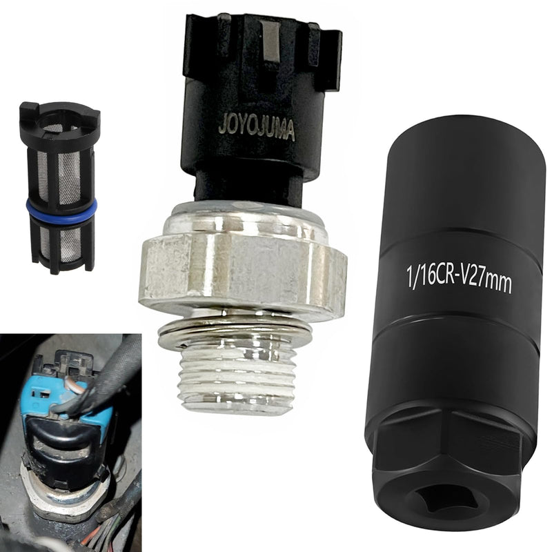 12673134 Oil Pressure Sensor for Chevrolet Silverado 1500 2500 Suburban Buick Chevy Express Avalanche Camaro Tahoe Colorado Equinox GMC Savana,Sierra,Yukon,Canyon Cadillac CTS Escalade 2009-2020 12673134 Oil Sensor with Socket
