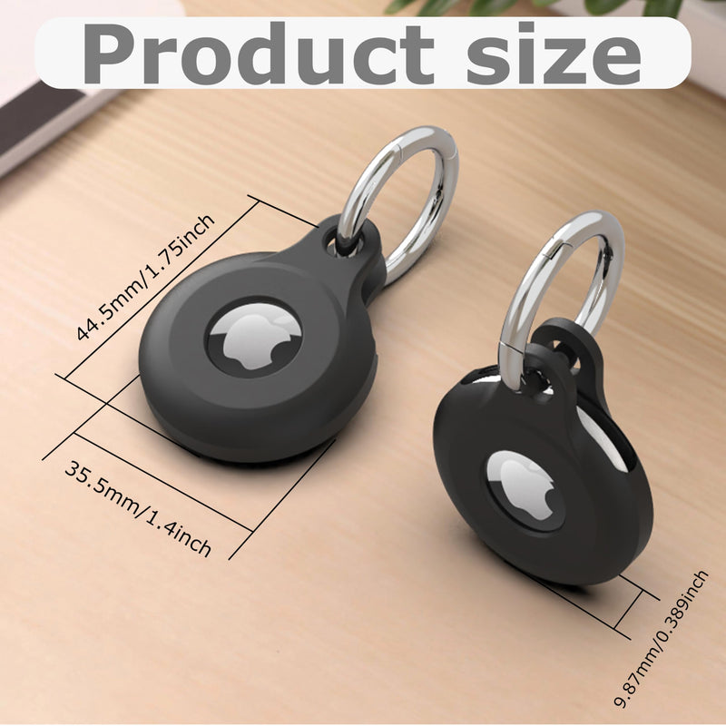 Case for AirTag 2nd Gen 2026 & 1st 2021, Silicone AirTag Holder with 3M Adhesive Sticker, Stick-On Air Tag Mount for TV Remote Control, Flexible Remote Finder Tracker Case (1) 1