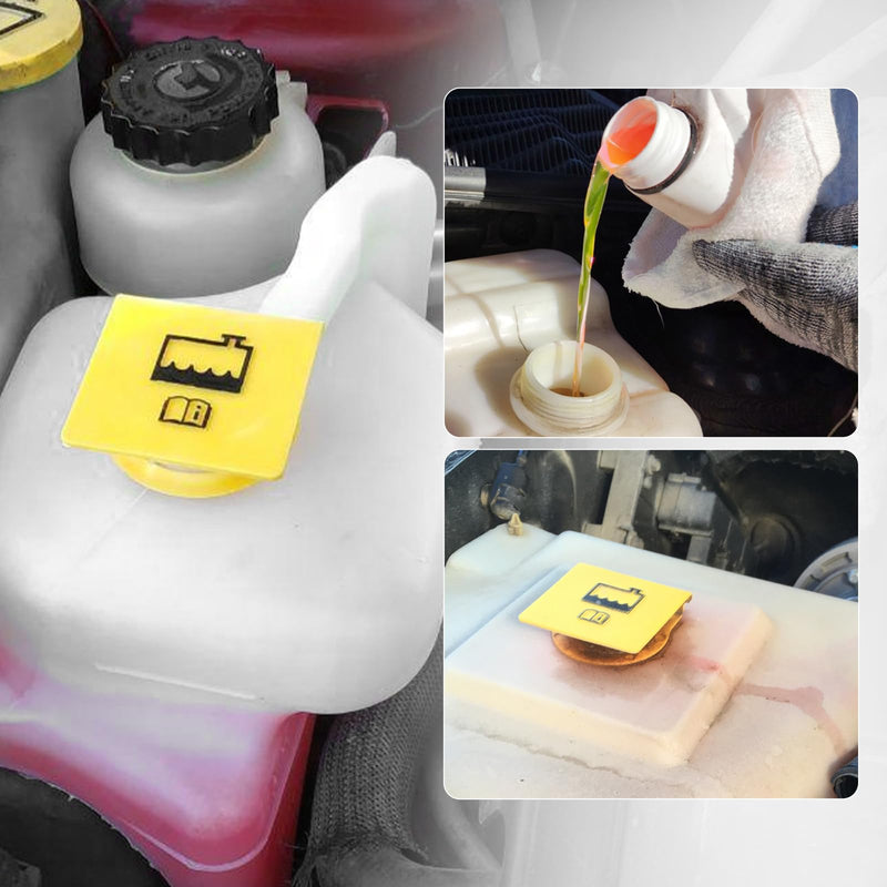 2PCS Engine Coolant Reservoir Cap, Radiator Overflow Tank Cap Replacement 55111074AA 52079331, Coolant Recovery Water Tank Cap Compatible with Grand Voyager Wrangler Compass 2PCS