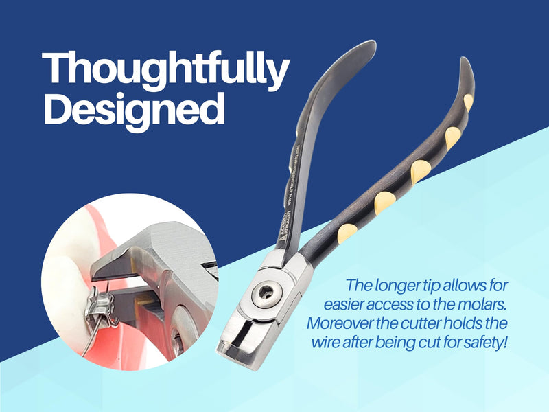 ARTMAN INSTRUMENTS Distal End Cutter with Tungsten Carbide Inserts, Premium Quality Surgical Tool with Safety Hold, Dental Orthodontic Wire Cutter