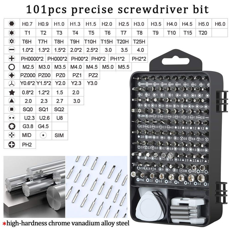 Precision Screwdriver Set, Lifegoo 122pcs Magnetic Repair Tool Kit for iPhone Series/Mac/iPad/Tablet/Laptop/Xbox Series/PS3/PS4/Eyeglasses/Watch/Cellphone/PC/Camera/Electronic 122 in 1