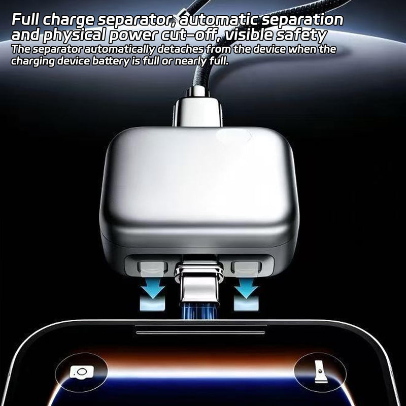Auto Disconnect Smart Charger Protector Physical Power Cut Device Full Charge Eject Adapter to Prevent Overcharging for Phone and Tablet Battery Health